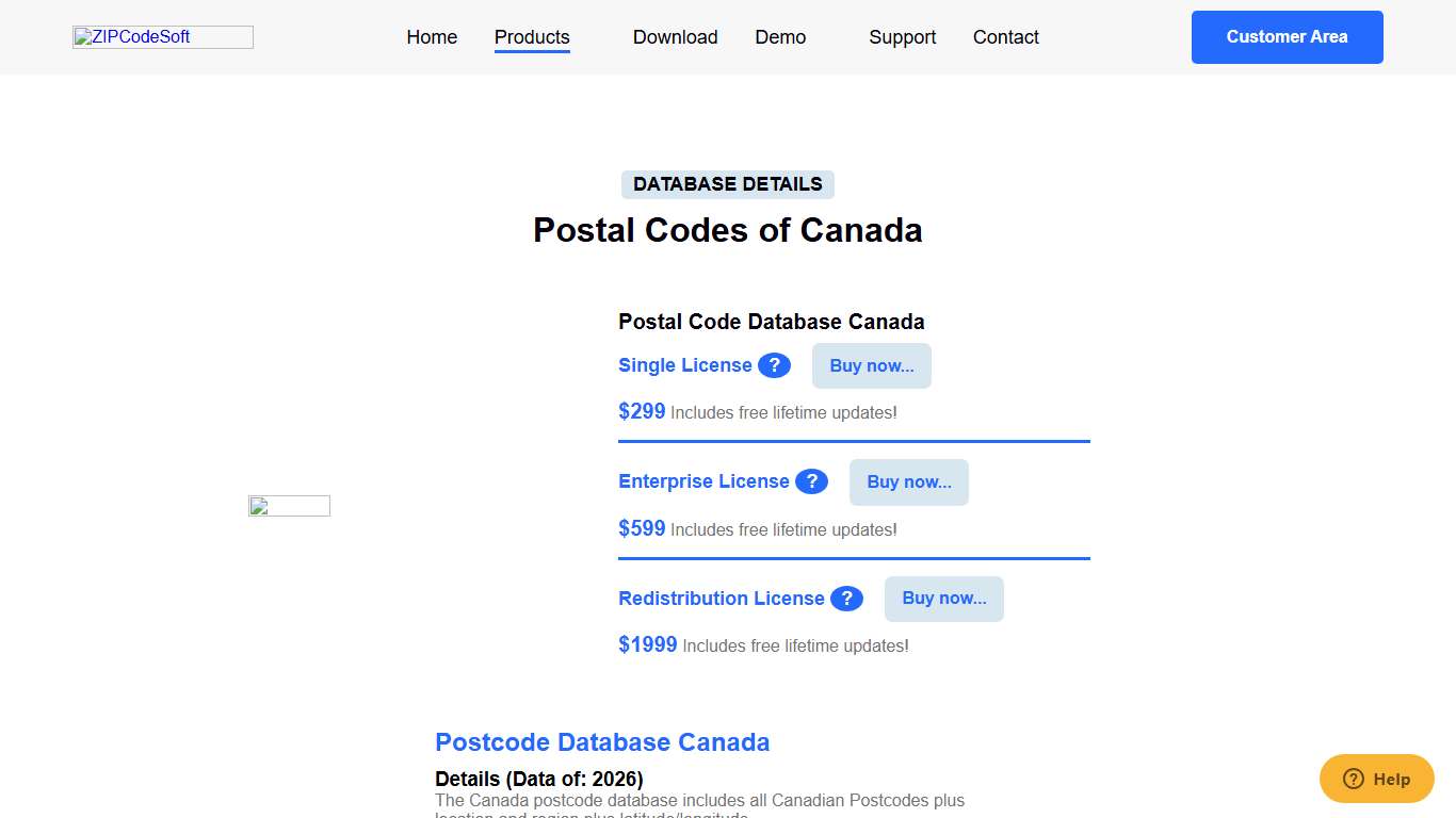 Download Canada Postal Code Database 2026